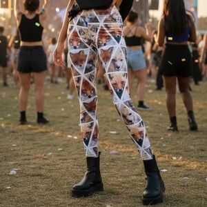 BLACK MILK FOX‎ LEGGINGS WOMENS SIZE LARGE